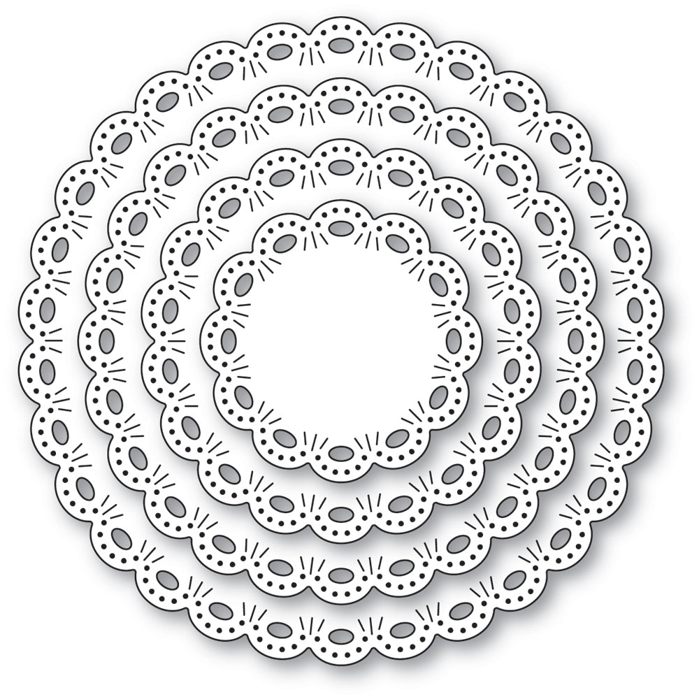 Memory Box 94905 Round Eyelet Circle Frames craft die