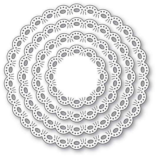 Memory Box 94905 Round Eyelet Circle Frames craft die