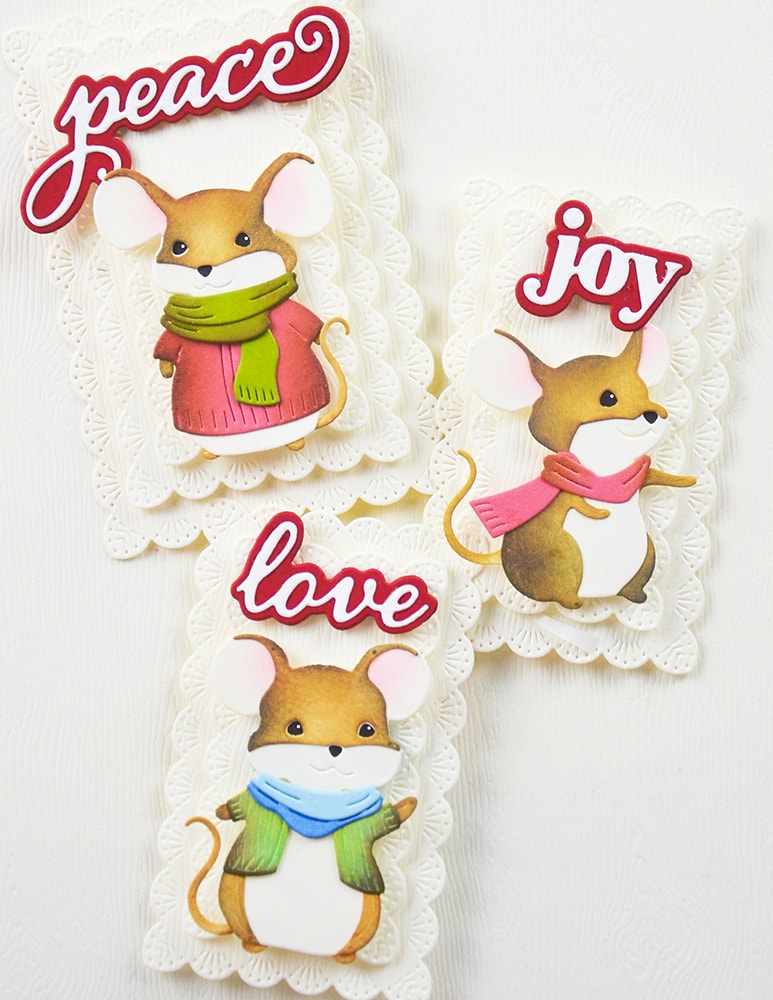 Memory Box 94938 Peace Love Joy Stylish Script Craft Die