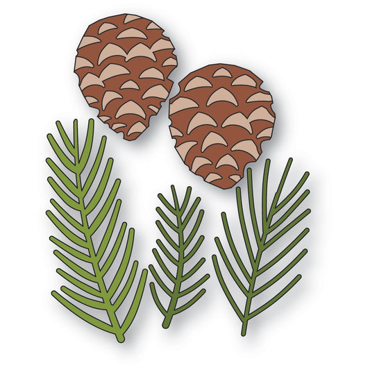 Memory Box 94913 Pine Needles and Cones Craft Die