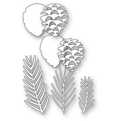 Memory Box 94913 Pine Needles and Cones Craft Die