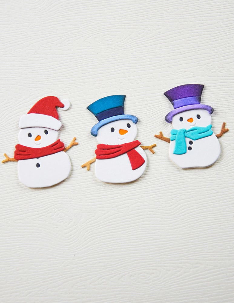 Memory Box 94918 Stylish Snowmen Trio Craft Die