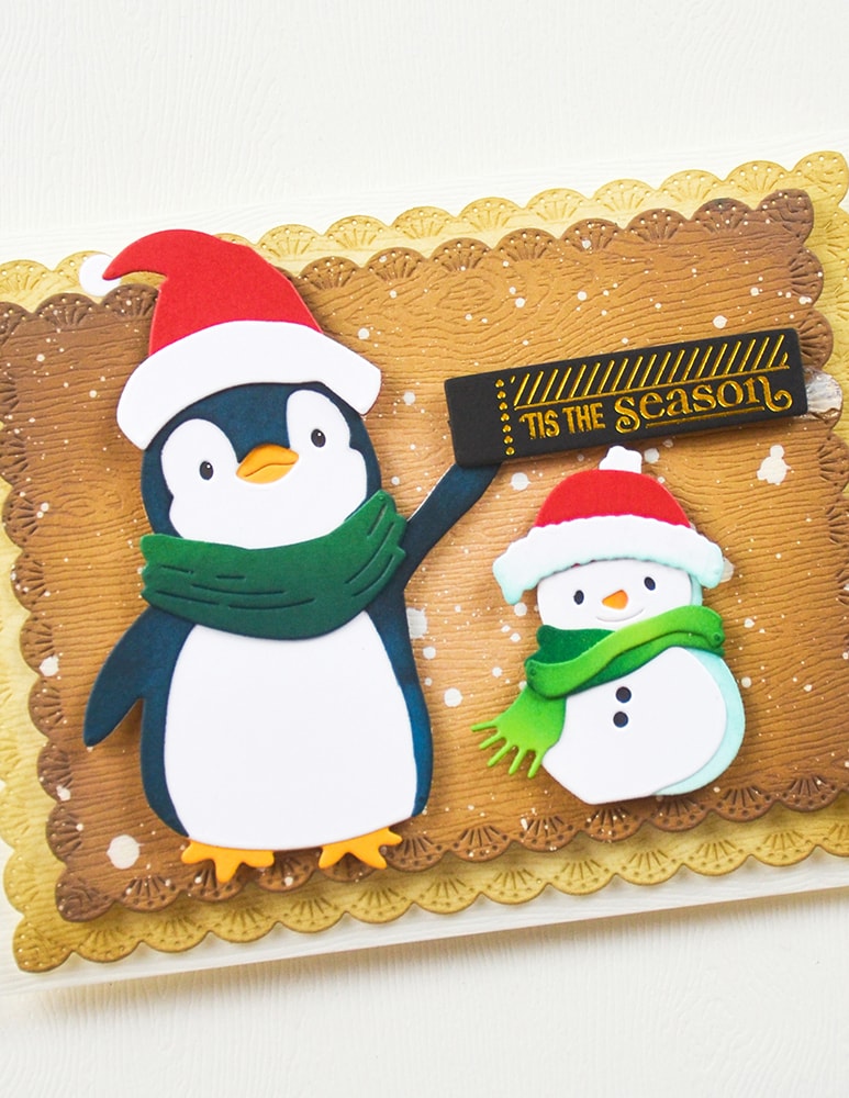 Memory Box ST037 Christmas Magic Labels Black Foil Tabs