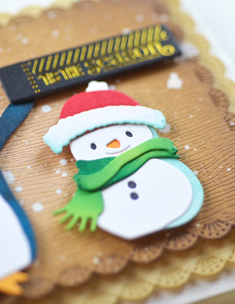 Memory Box ST037 Christmas Magic Labels Black Foil Tabs