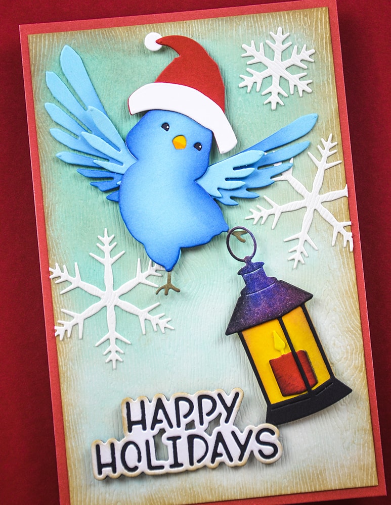 Memory Box 94927 Happy Holidays Marker Script Craft Die