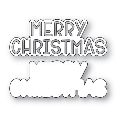 Memory Box 94921 Merry Christmas Marker Script Craft Die