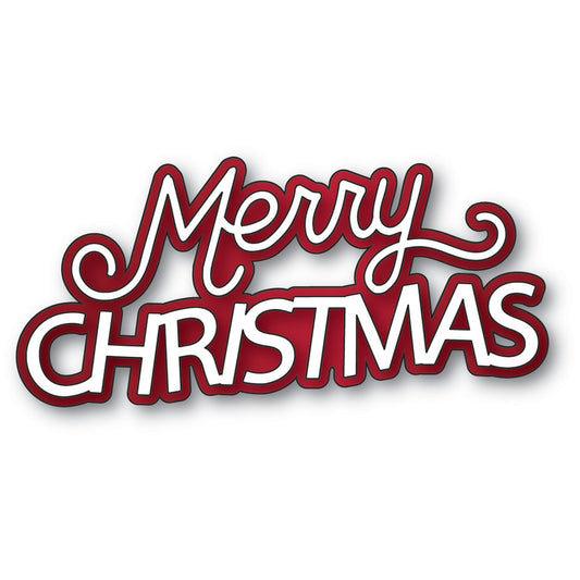 Memory Box 94922 Merry Christmas Celebration Script Craft Die