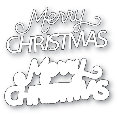 Memory Box 94922 Merry Christmas Celebration Script Craft Die