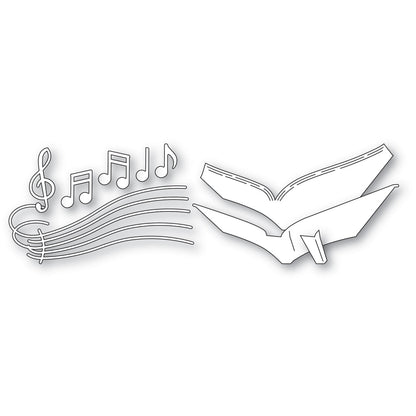 Memory Box 94923 Musical Songbook Craft Die