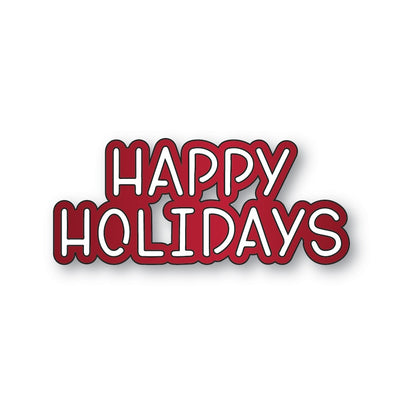 Memory Box 94927 Happy Holidays Marker Script Craft Die