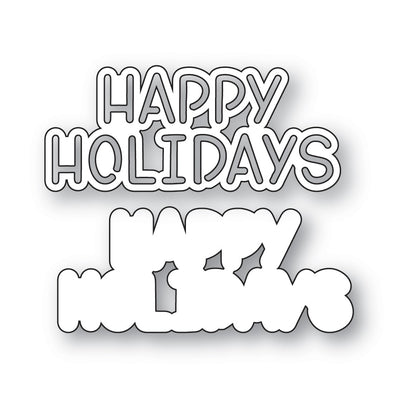 Memory Box 94927 Happy Holidays Marker Script Craft Die