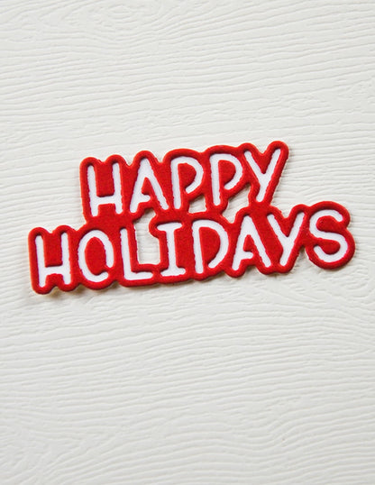 Memory Box 94927 Happy Holidays Marker Script Craft Die