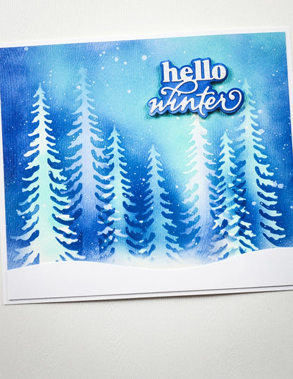 Memory Box 94939 Tall Evergreen Trees Craft Die