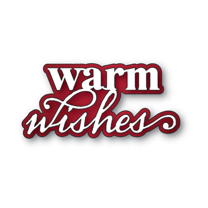 Memory Box 94930 Warm Wishes Stylish Script Craft Die