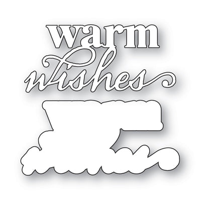 Memory Box 94930 Warm Wishes Stylish Script Craft Die