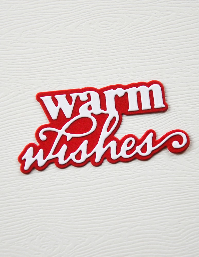 Memory Box 94930 Warm Wishes Stylish Script Craft Die