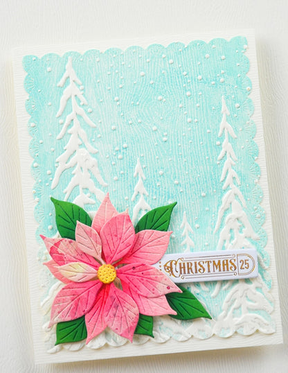 Memory Box ST036 Christmas Magic Labels White Foil Tabs