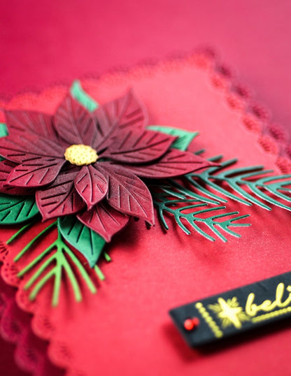 Memory Box 94932 Brilliant Poinsettia Craft Die