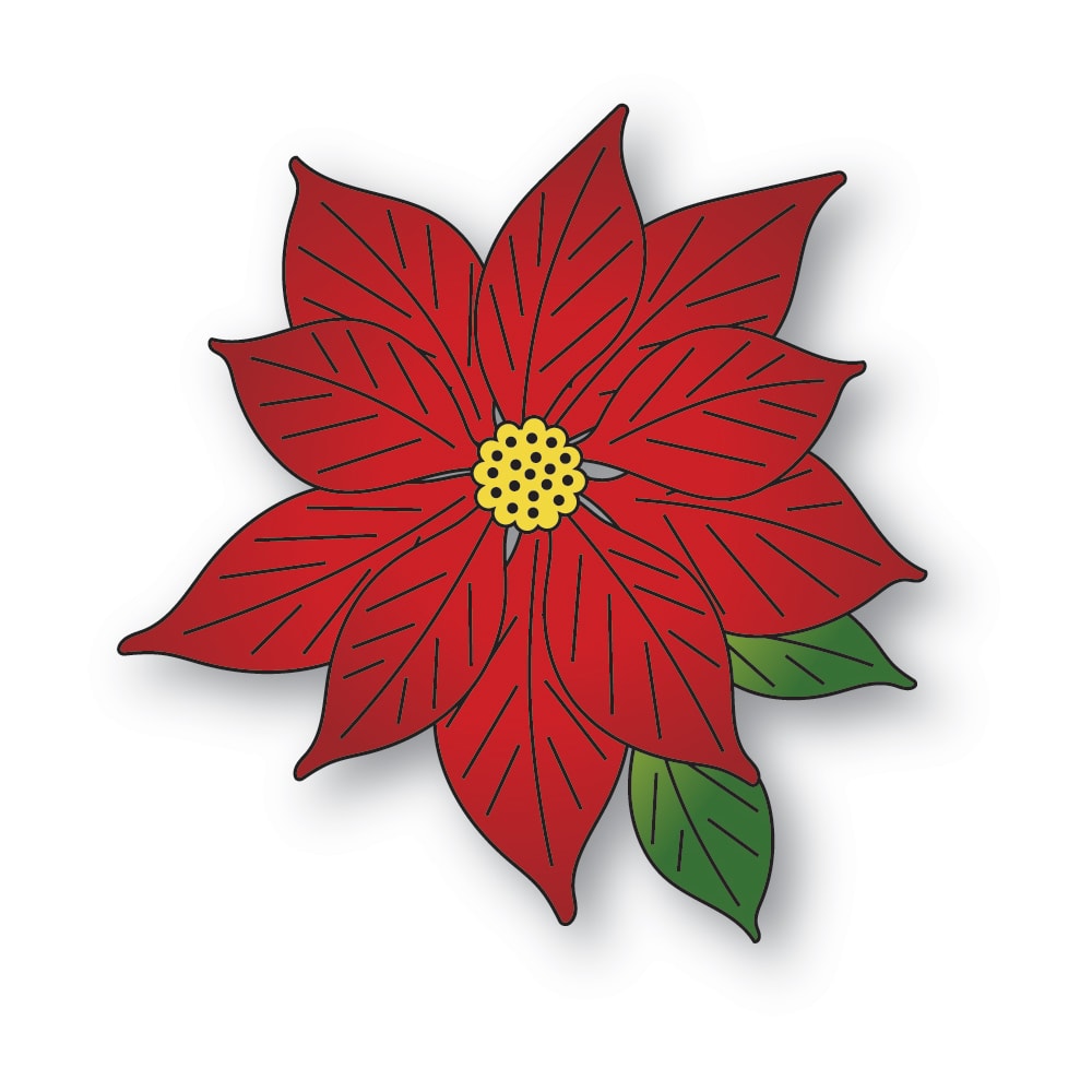 Memory Box 94932 Brilliant Poinsettia Craft Die