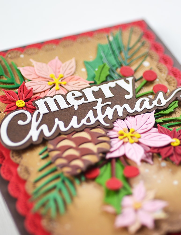 Memory Box 94936 Merry Christmas Stylish Script Craft Die