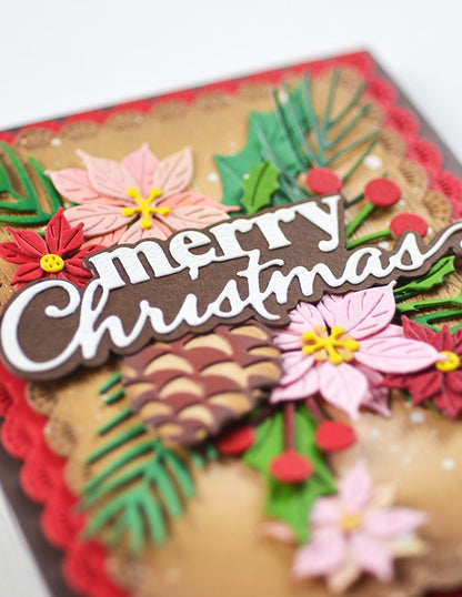 Memory Box 94936 Merry Christmas Stylish Script Craft Die