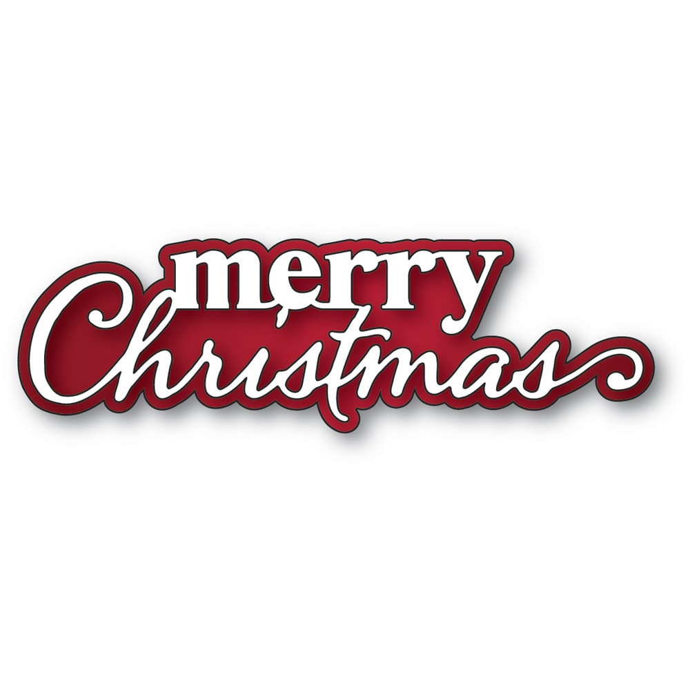 Memory Box 94936 Merry Christmas Stylish Script Craft Die
