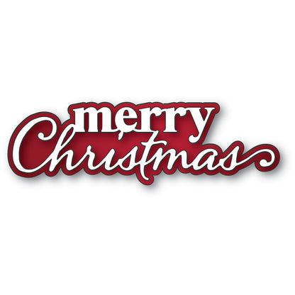 Memory Box 94936 Merry Christmas Stylish Script Craft Die