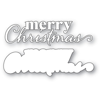 Memory Box 94936 Merry Christmas Stylish Script Craft Die