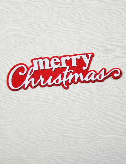 Memory Box 94936 Merry Christmas Stylish Script Craft Die