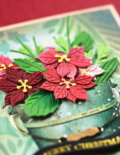 Memory Box 94937 Blooming Poinsettias Craft Die