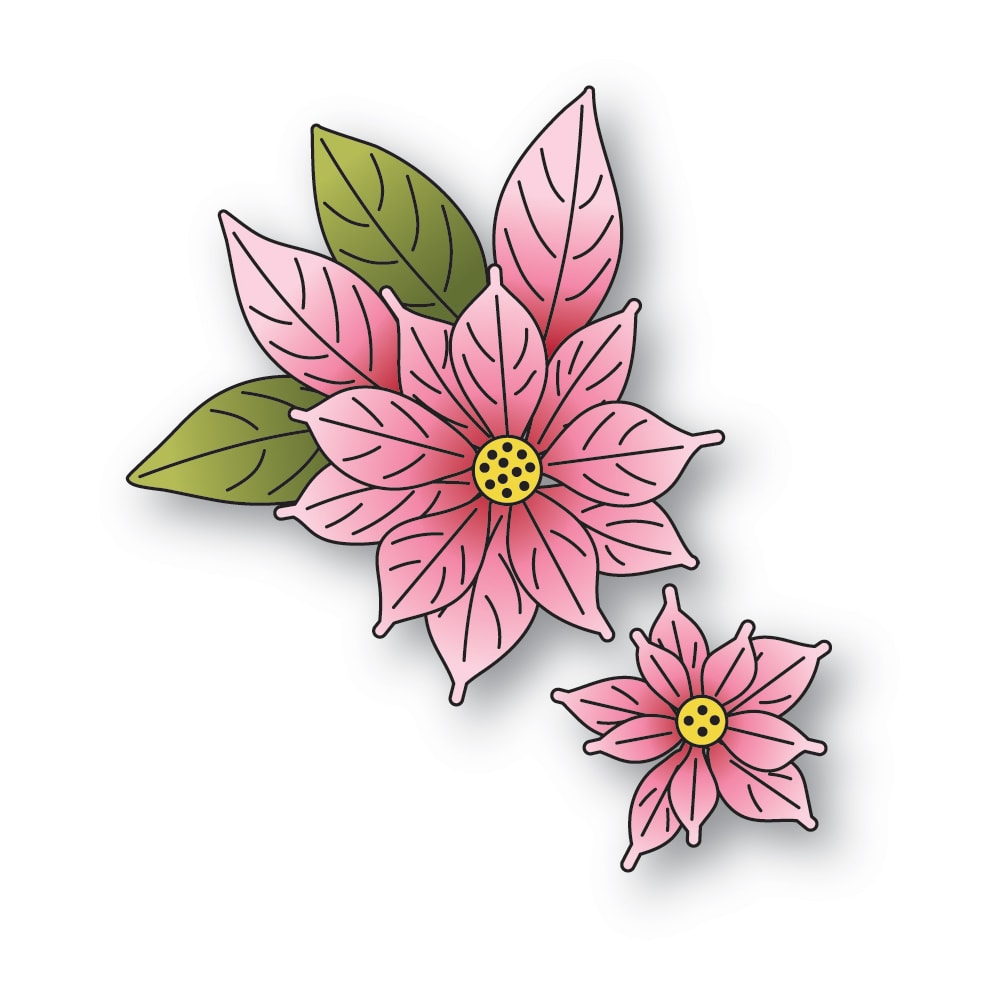 Memory Box 94937 Blooming Poinsettias Craft Die