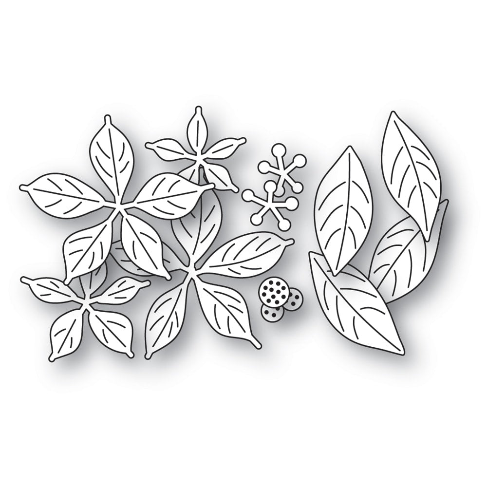 Memory Box 94937 Blooming Poinsettias Craft Die