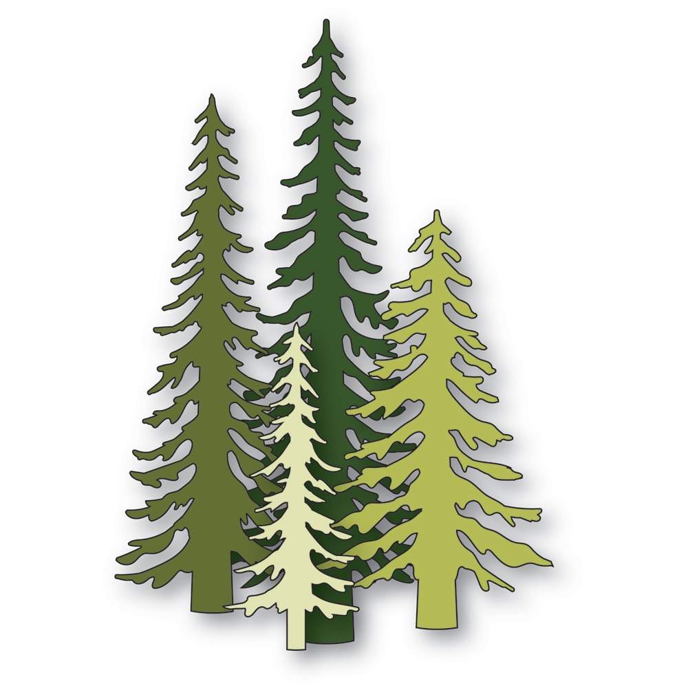 Memory Box 94939 Tall Evergreen Trees Craft Die