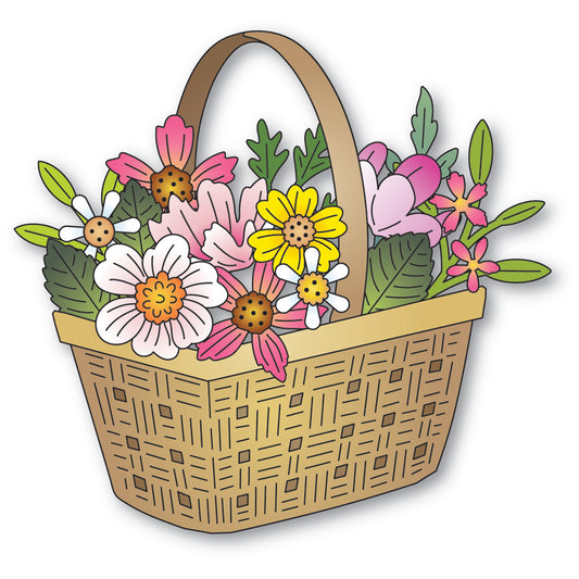 Memory Box 94941 Woven Flower Basket Craft Die