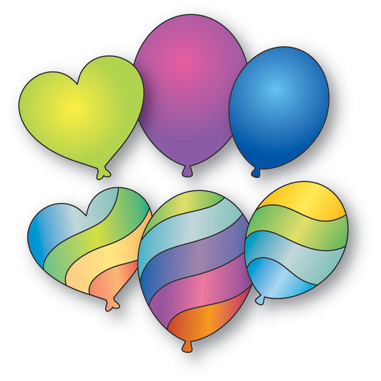 Memory Box 94952 Wavy Balloons Craft Die