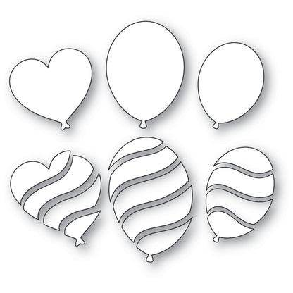 Memory Box 94952 Wavy Balloons Craft Die