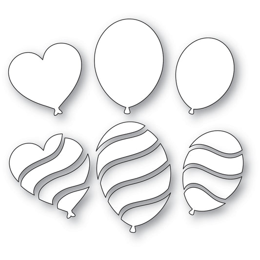 Memory Box 94952 Wavy Balloons Craft Die