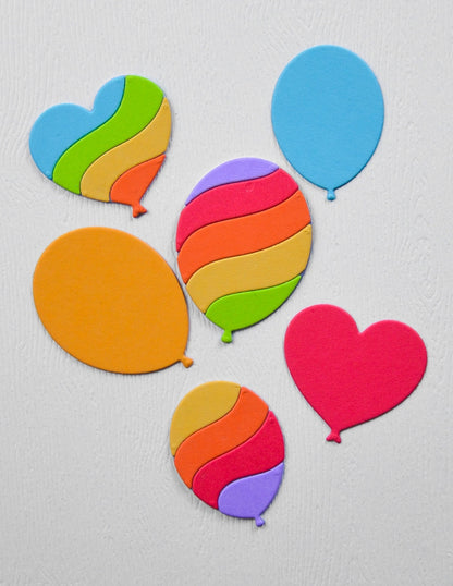 Memory Box 94952 Wavy Balloons Craft Die