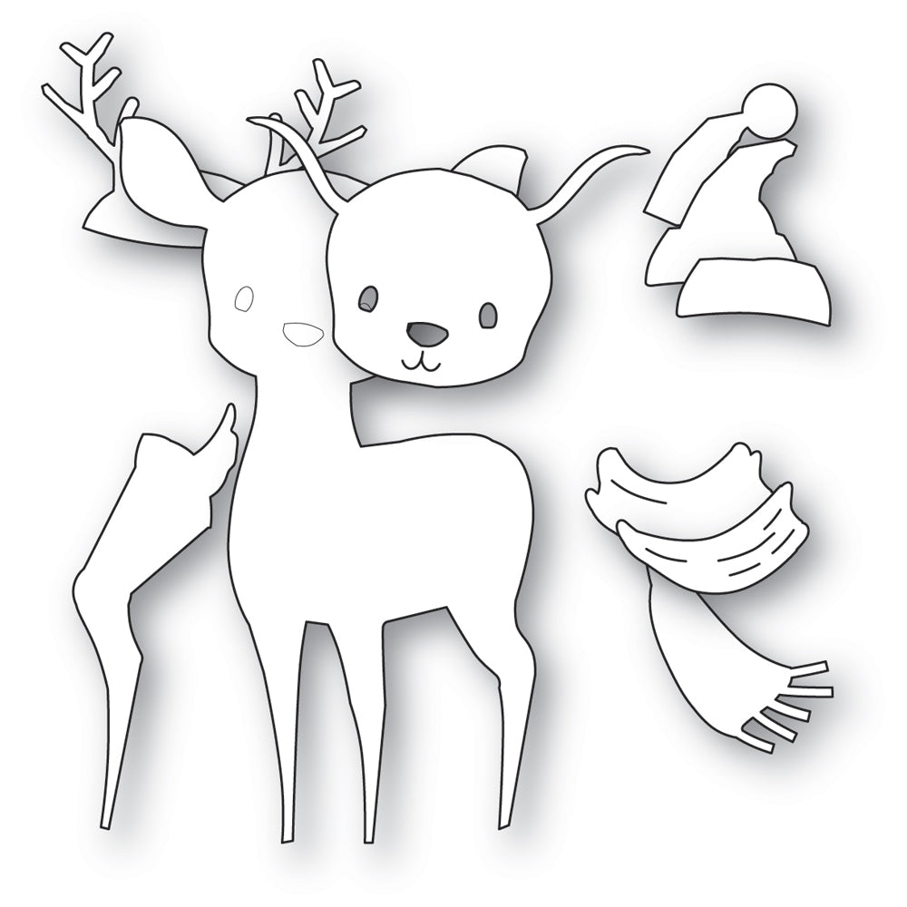 Memory Box 94966 Festive Fawn Craft Die