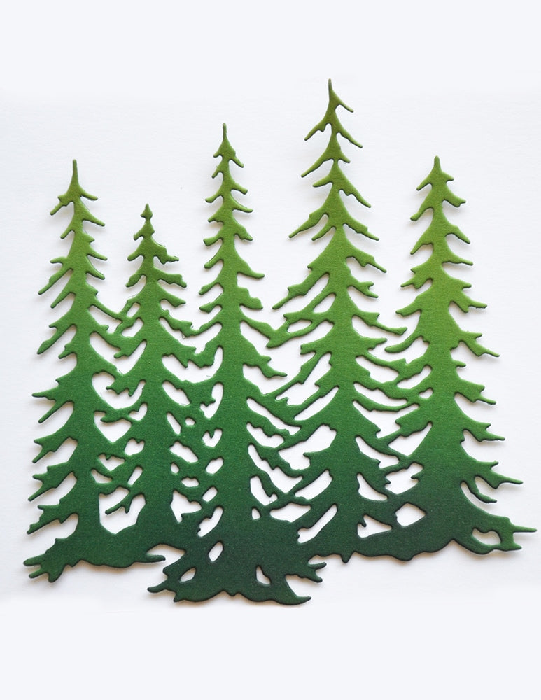 Memory Box 94969 Evergreen Tree Stand Craft Die