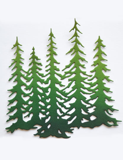 Memory Box 94969 Evergreen Tree Stand Craft Die