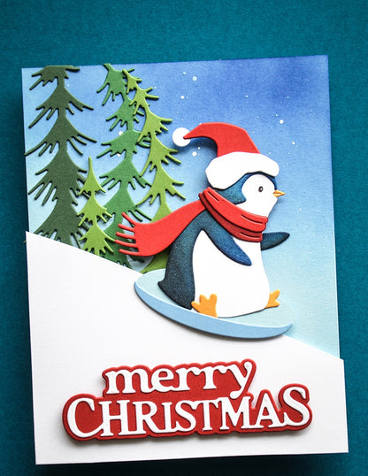 Memory Box 95001 Merry Christmas Timeless Script Craft Die