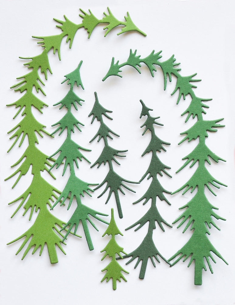 Memory Box 94975 Gathered Evergreens Craft Die