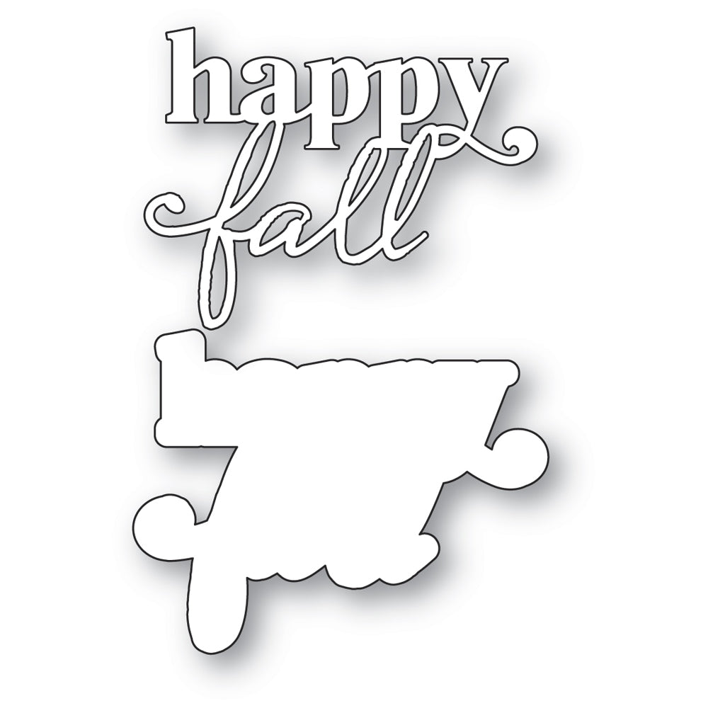 Memory Box 94985 Happy Fall Stylish Script Craft Die