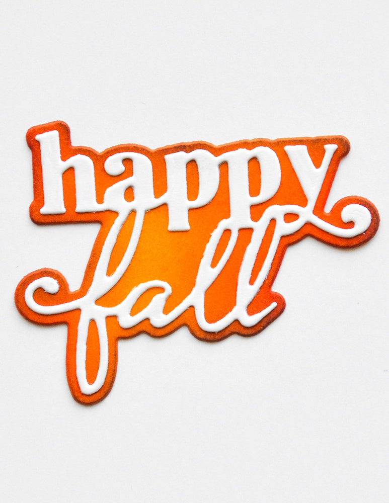 Memory Box 94985 Happy Fall Stylish Script Craft Die