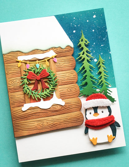 Memory Box 94986 Log Cabin Scene Craft Die