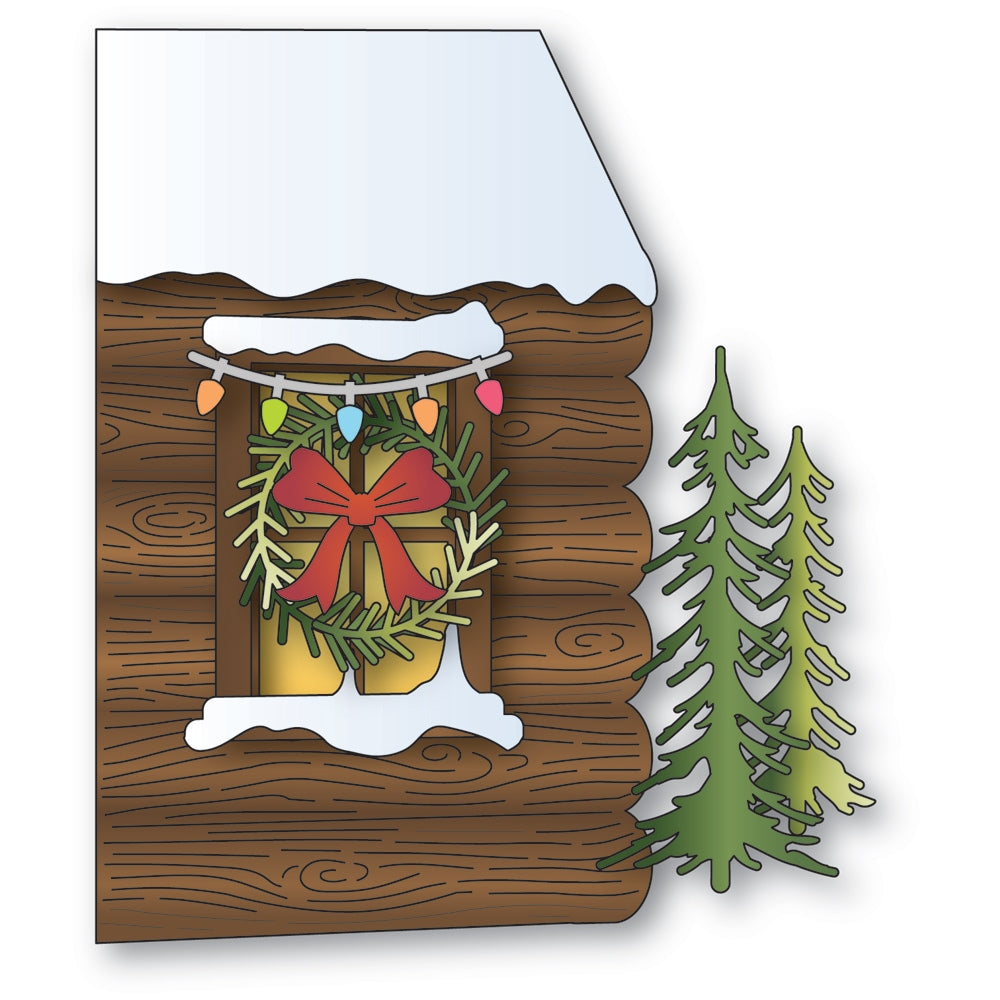 Memory Box 94986 Log Cabin Scene Craft Die