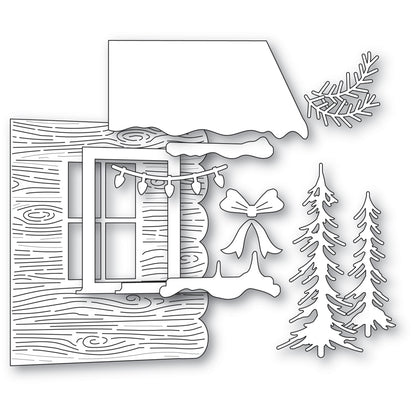 Memory Box 94986 Log Cabin Scene Craft Die