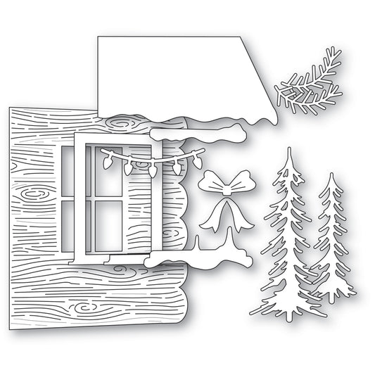 Memory Box 94986 Log Cabin Scene Craft Die