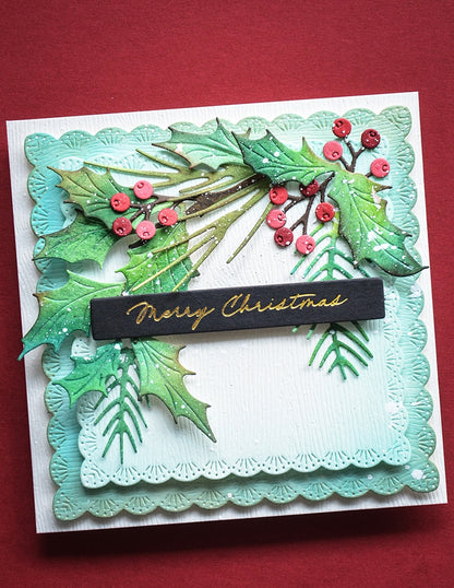 Memory Box 95008 Fan Stitch Scalloped Square Frames